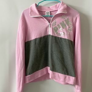 Pink Quarter zip sweater